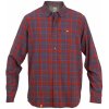 Pánská Košile Warmpeace pánská košile s dlouhým rukávem Tucson Brick red