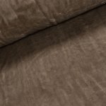 Plyš / mikroplyš 002, oboustranný, jednobarevný tmavě béžový, š.150cm (látka v metráži) – Zboží Mobilmania