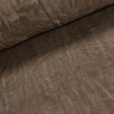 Plyš / mikroplyš 002, oboustranný, jednobarevný tmavě béžový, š.150cm (látka v metráži) – Zboží Mobilmania