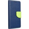 Pouzdro a kryt na mobilní telefon Sony Pouzdro ForCell Fancy Book lime Sony F3311 Xperia E5 modré