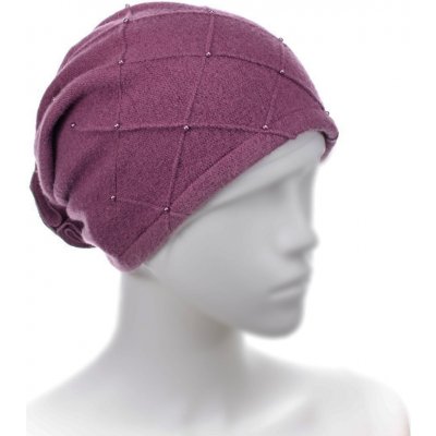 Krumlovanka dámská zimní čepice W-0021/802-506 purpurová – Hledejceny.cz