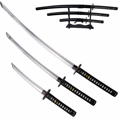Chladné Zbraně Sada samurajských mečů "BEST OF SAMURAI" se stojánkem – Zboží Dáma