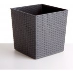 Lamela Květináč Juka 250 x 250 mm ratan grafit – Hledejceny.cz