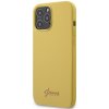 Pouzdro a kryt na mobilní telefon Apple Pouzdro Guess Silicone Case Apple iPhone 12 Pro MAX žluté