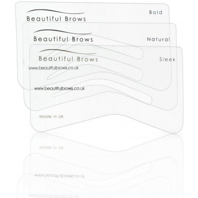 Beautiful Brows Šablony na obočí 6 typů – Zbozi.Blesk.cz