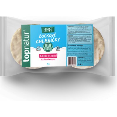 TOPNATUR Slim&fit Čočkové chlebíčky v jogurtové polevě 70 g – Zboží Dáma
