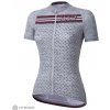 Cyklistický dres Dotout Stripe W šedá/bordó