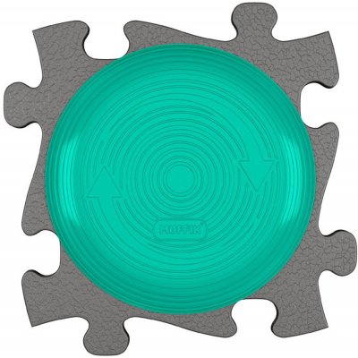 MUFFIK Aktivní podložka Rotana Šedá/tyrkys MFK-071-4 – Zboží Dáma