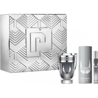 Paco Rabanne Invictus Platinum EDP 100 ml + deospray 150 ml + EDT 10 ml dárková sada – Zboží Mobilmania