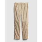 GAP dětské skládané khaki kalhoty béžová – Zboží Dáma