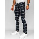 Bolf pánské textilní karované jogger kalhoty 184144 Tmavě modré – Zbozi.Blesk.cz