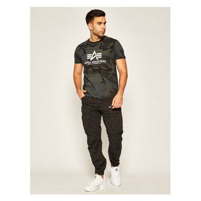 Alpha Industries T-Shirt Basic 100501C Šedá – Zboží Mobilmania