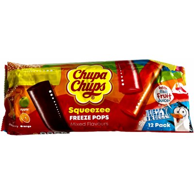 Chupa Chups Squeezee Freeze Pops vodové zmrzliny 540ml