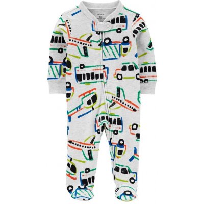 CARTER'S Overal na zip Sleep&Play Grey Vehicles chlapec – Zboží Dáma