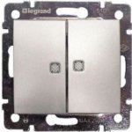 Legrand 770212 VALENA hliník č.6+6 podsvětlený – Hledejceny.cz