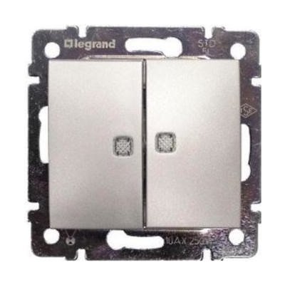 Legrand 770212 VALENA hliník č.6+6 podsvětlený – Hledejceny.cz