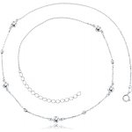 Minet Zlatý náhrdelník z bílého zlata s kuličkami JMG0226WSN48 – Hledejceny.cz