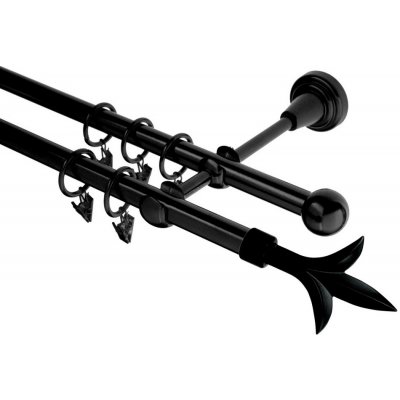 HEBR Garnýž Lilie černá dvojitá 180 cm – HobbyKompas.cz