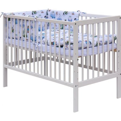 Scarlett Postýlka 120 x 60 cm s kompletní výbavou Fany modrá – Zboží Mobilmania