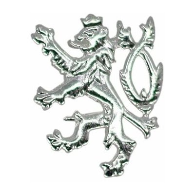 Odznak Český lev 1,7x1,3 cm - stříbrný – Zboží Mobilmania