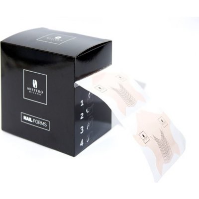 Mistero Milano šablony Nail forms 400 ks – Zboží Dáma