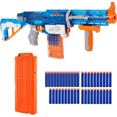 Nerf N-Strike Elite Retaliator Sonic Ice A4916 + zásobník CS-12 + 30 šípů Waffle – Zbozi.Blesk.cz