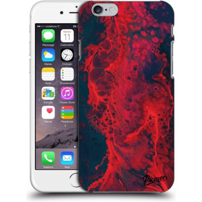 Pouzdro Picasee silikonové Apple iPhone 6/6S - Organic red černé – Zboží Mobilmania