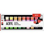 akrylové barvy Marabu Acrylic Paints 32 x 3,5 ml + 2 x 59 ml – Hledejceny.cz