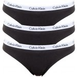 Calvin Klein 3pack dámské kalhotky černé QD3588E-001 – Hledejceny.cz