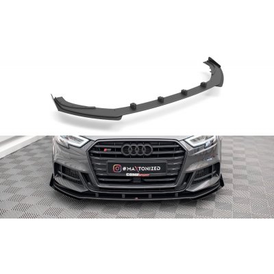 Maxton Design "Street Pro" spoiler pod přední nárazník s křidélky ver.1 pro Audi S3 8V FL, plast ABS bez povrchové úpravy, Sportback – Zbozi.Blesk.cz