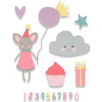 Sizzix Thinlits vyřezávací kovové šablony narozeniny holky 17 ks – Zbozi.Blesk.cz