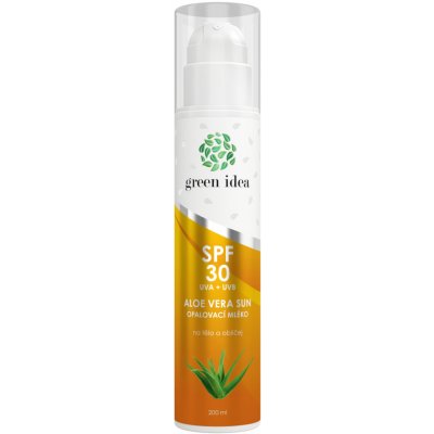 Green idea Aloe vera sun opalovací mléko SPF30 200 ml – Zboží Dáma