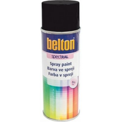 Belton SpectRAL rychleschnoucí barva ve spreji, Ral 9005 černá mat, 400 ml – Zbozi.Blesk.cz