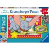 Puzzle RAVENSBURGER Disney: Pohádková zvířátka 2x12 dílků