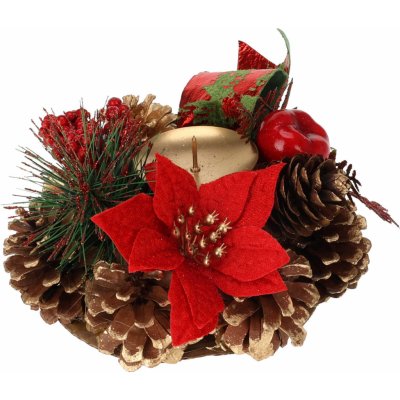 Home Styling Collection Svícen ze šišek vánoční dekorace 15 cm – Hledejceny.cz