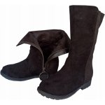 Semišové kozačky černé – Zboží Dáma