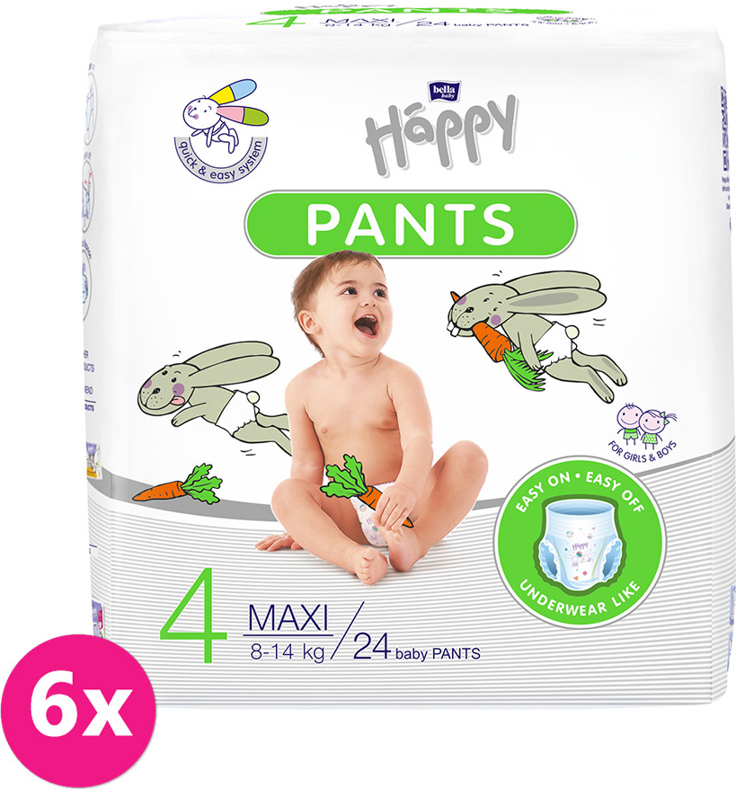 Bella Happy Pants Maxi 8-14 kg 144 ks