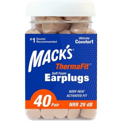 Mack's ThermaFit špunty do uší - 40 párů – Hledejceny.cz