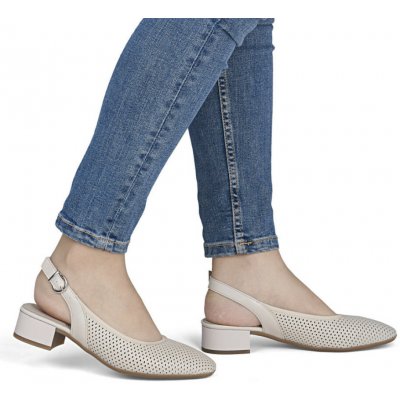 Rieker dámské lodičky 43458-60 béžová – Zboží Dáma