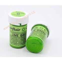 Sugarflair Gelová barva Lime Green 25 g