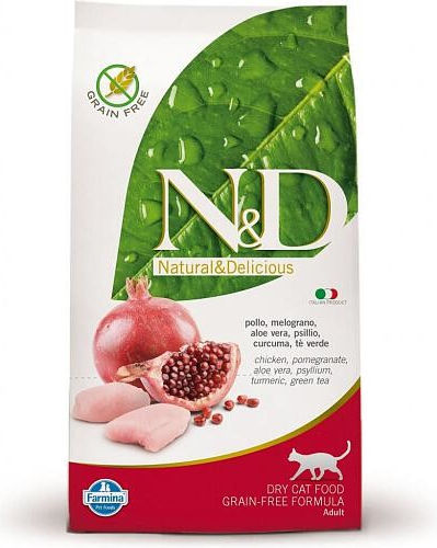 N&D Granule pro kočky PRIME Adult Chicken & Pomegranate 1,5 kg