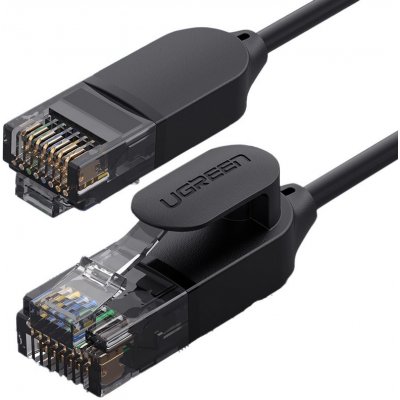 Ugreen 70656 patch, RJ45 Cat 6A UTP 1000Mbps, 10m, černý – Zboží Mobilmania