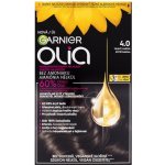 Garnier Olia Permanent Hair Color olejová permanentní barva na vlasy 4,0 Dark Brown 50 g – Sleviste.cz