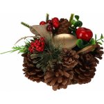 Home Styling Collection Vánoční svícen ze šišek 15 cm – Hledejceny.cz