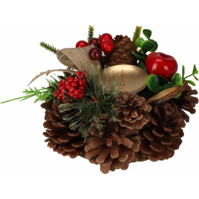 Home Styling Collection Vánoční svícen ze šišek 15 cm – Hledejceny.cz