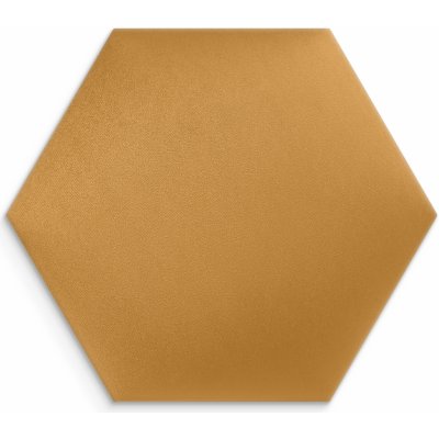 Čalouněný nástěnný panel HEXAGON 30x26 cm mustard/hořčicová MyBestHome – Zboží Mobilmania