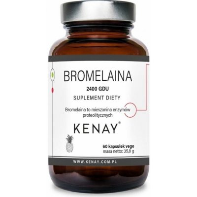 Kenay Bromelain 2400 GDU z ananasu 60 kapslí – Hledejceny.cz