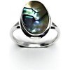 Prsteny Čištín stříbrný přírodní perleť Paua mušle T 1454