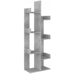 Knihovna betonově šedá 48x25,5x140 cm dřevotříska – Zboží Dáma