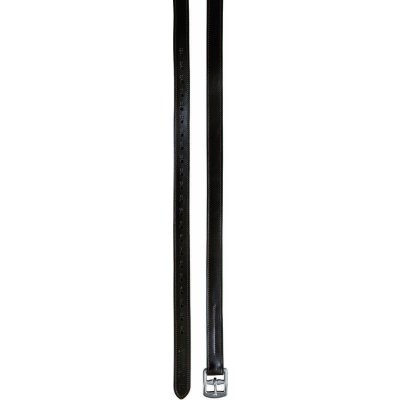 Acavallo Třmenové řemeny kožené s nylonem černé 135 cm – Zboží Mobilmania